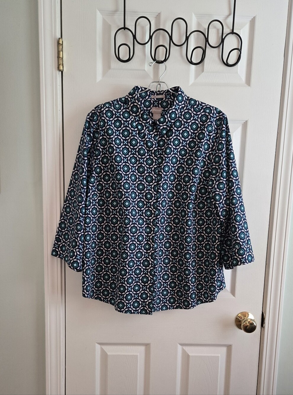 Chicos Button Down Shirt   3.5